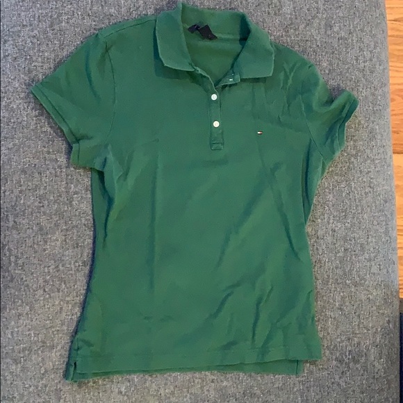 green womens polo